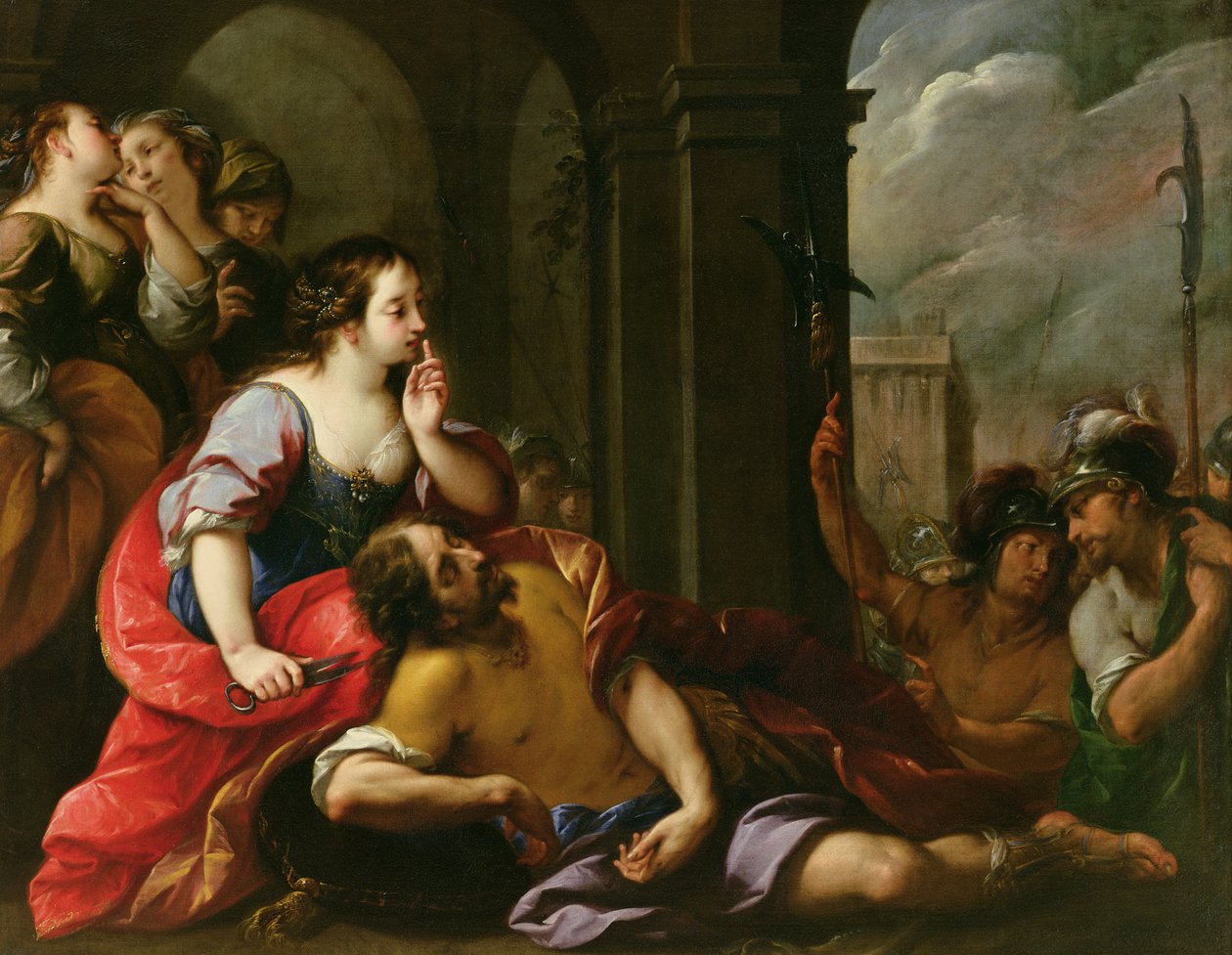 Samson en Delilah door Giuseppe Nuvolone