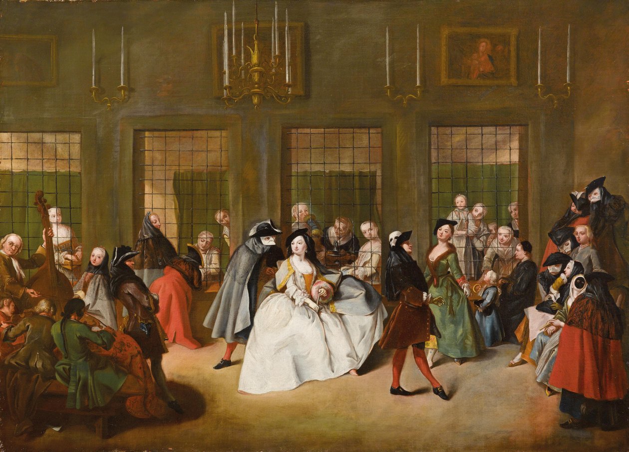 Het parlatorium door Giuseppe de Gobbis