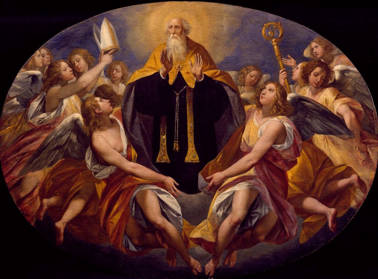 Sint Benedictus in glorie door Giuseppe Cesari (1568-1640) door Giuseppe Cesari