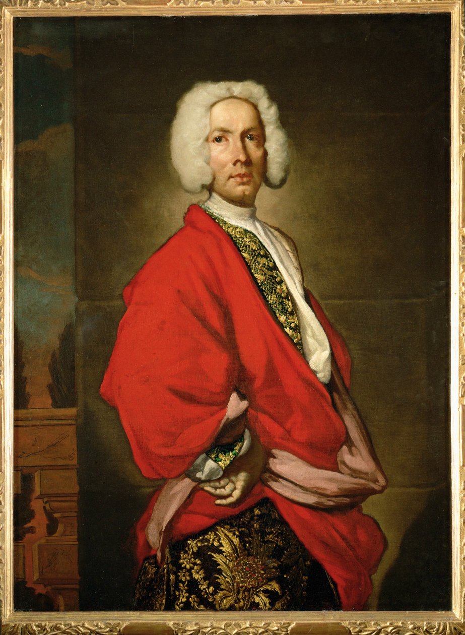 Graaf Galeatius Secco Suardo ... door Giuseppe (1655 1743) Ghislandi