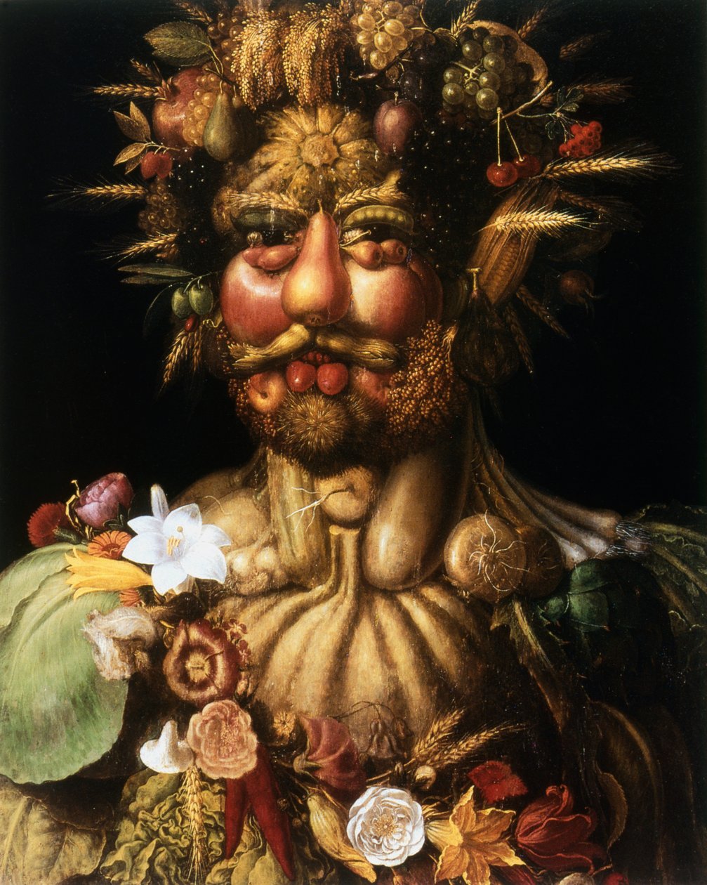 Vertumnus - Rudolf II, ca. 1590 door Giuseppe Arcimboldi