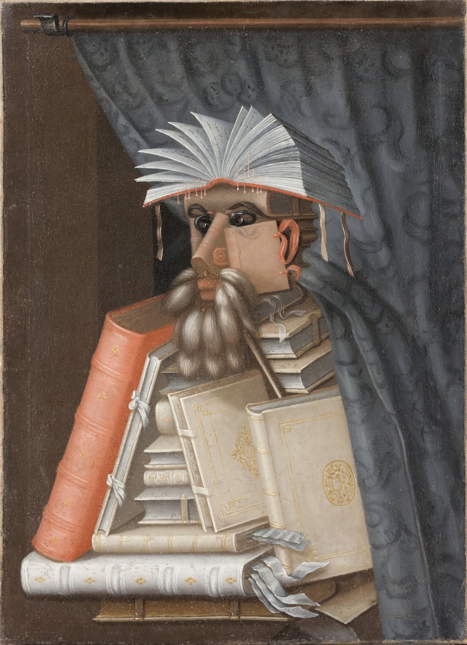 De bibliothecaris door Giuseppe Arcimboldo
