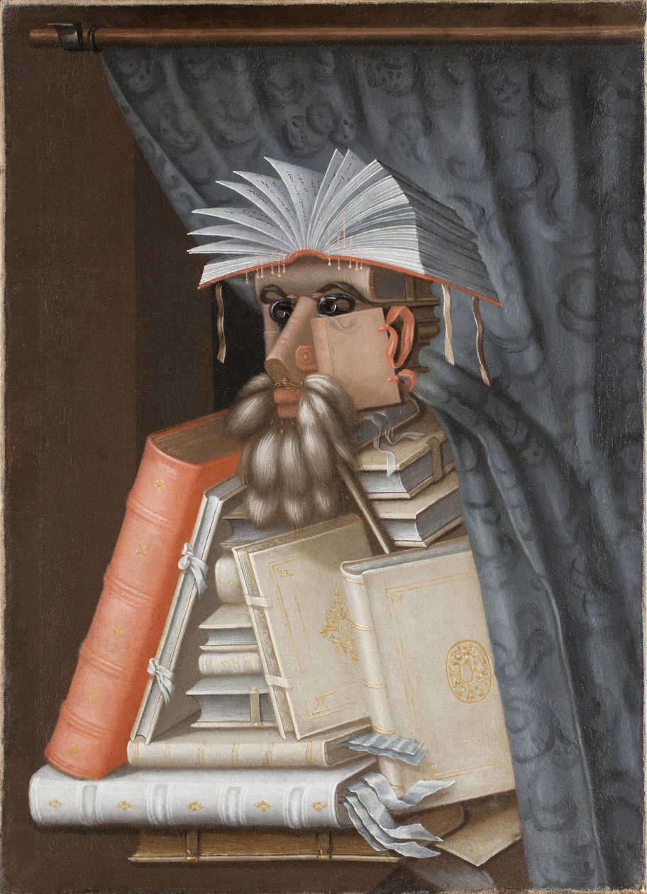 De bibliothecaris door Giuseppe Arcimboldo