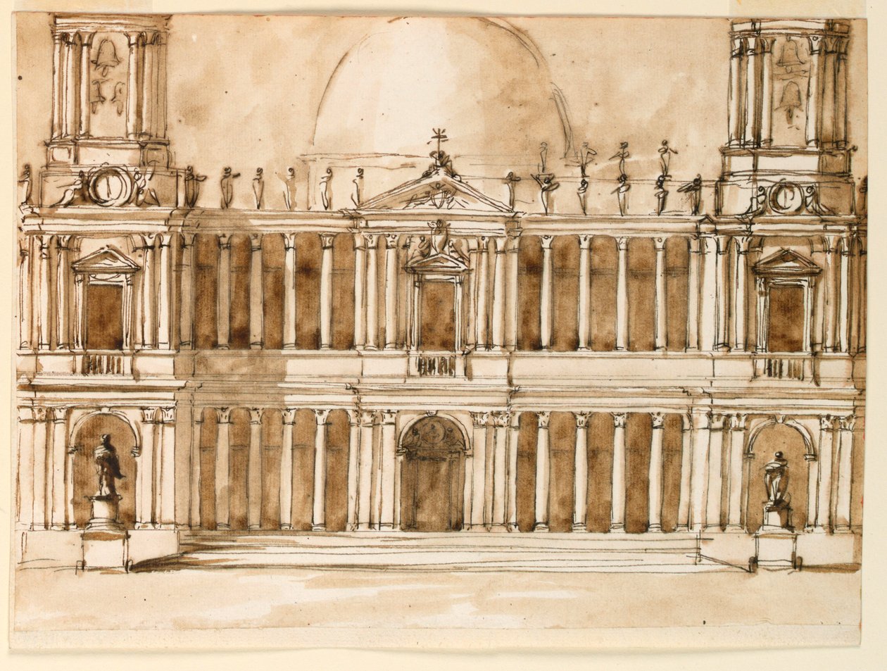 Verheffing van een kerk door Giuseppe Barberi