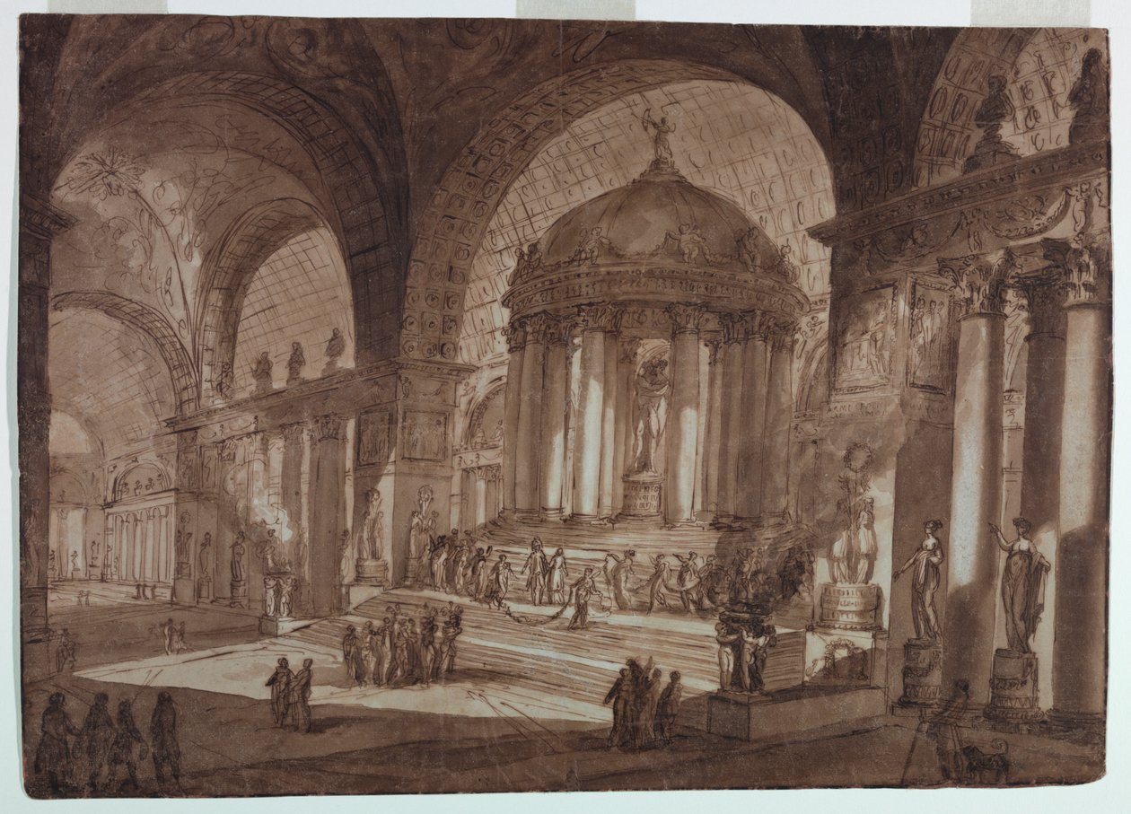 Toneelontwerp, Tempel van de Liefde door Giuseppe Barberi