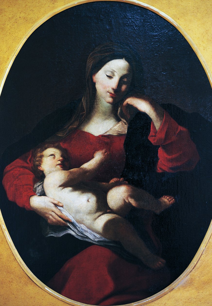 Madonna met kind door Giuseppe Bazzani