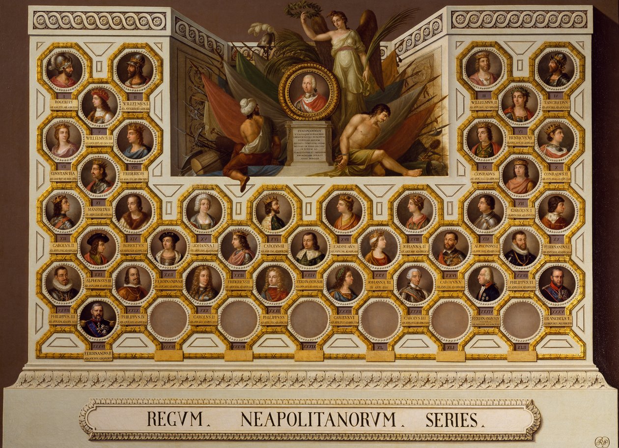 Koning van Napels van 1154 tot 1859, door Giuseppe Cammarano door Giuseppe Cammarano