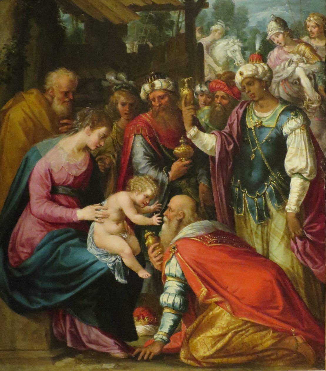 Aanbidding van de Wijzen door Giuseppe Cesari