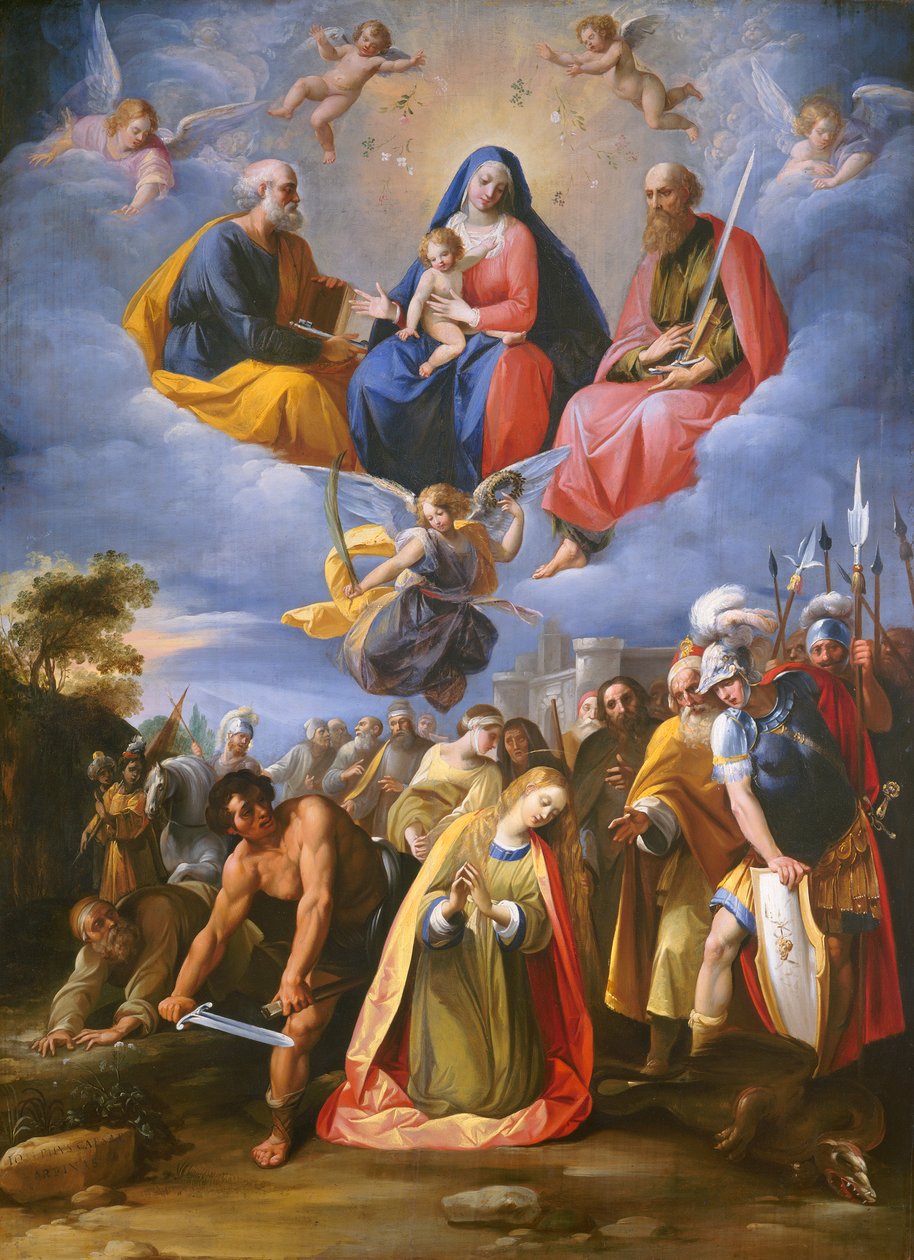 Martelaarschap van de heilige Margaretha door Giuseppe Cesari