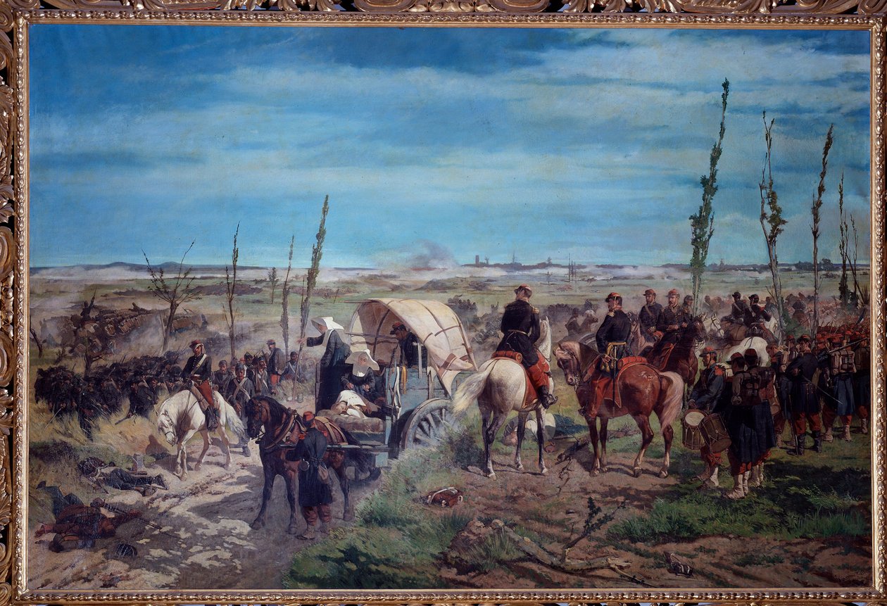 Italiaans militair kamp bij de slag bij Magenta in 1859 door Giuseppe Fattori