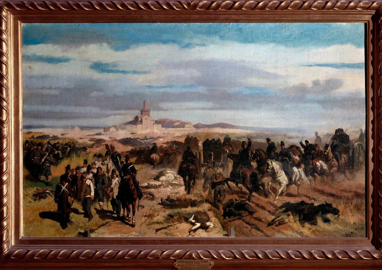 De Slag bij Solferino en San Martino op 24 juni 1859 door Giuseppe Fattori