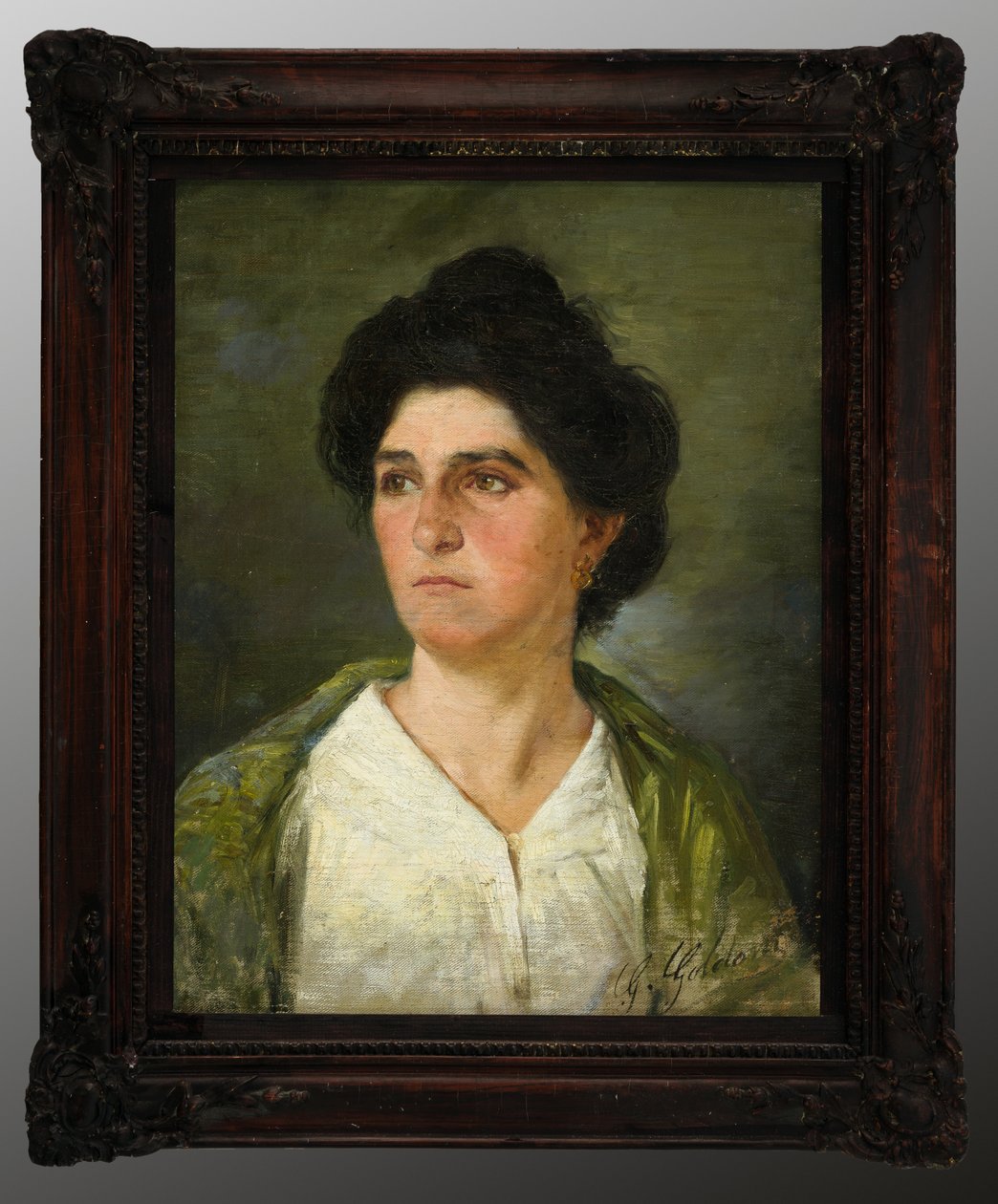 Portret van een Jonge Adellijke Vrouw door Giuseppe Goldoni
