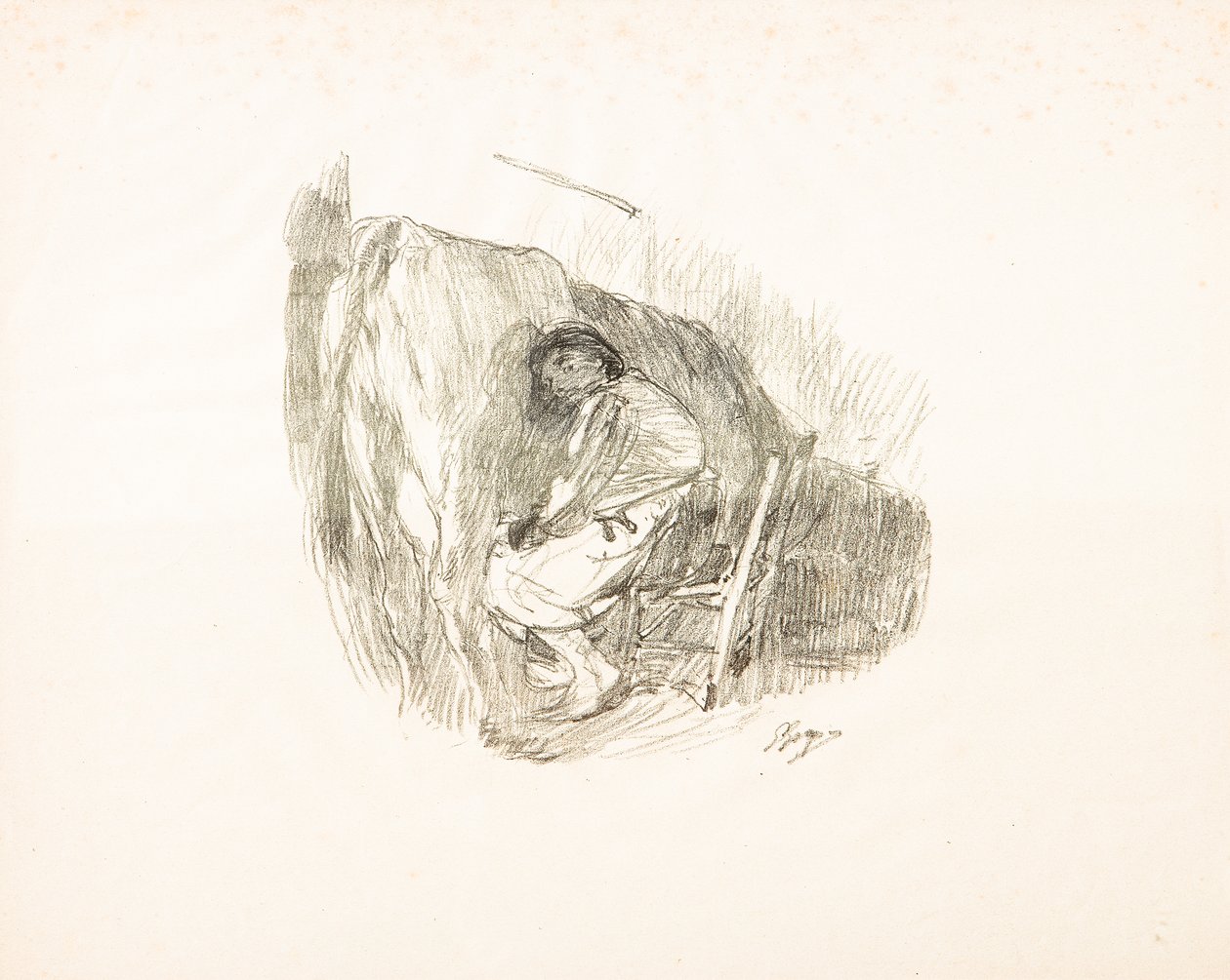 Het melken door Giuseppe Graziosi