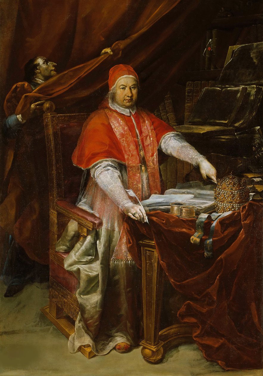 Portret van Paus Benedictus XIV 1675-1758, 1740 door Giuseppe Maria Crespi