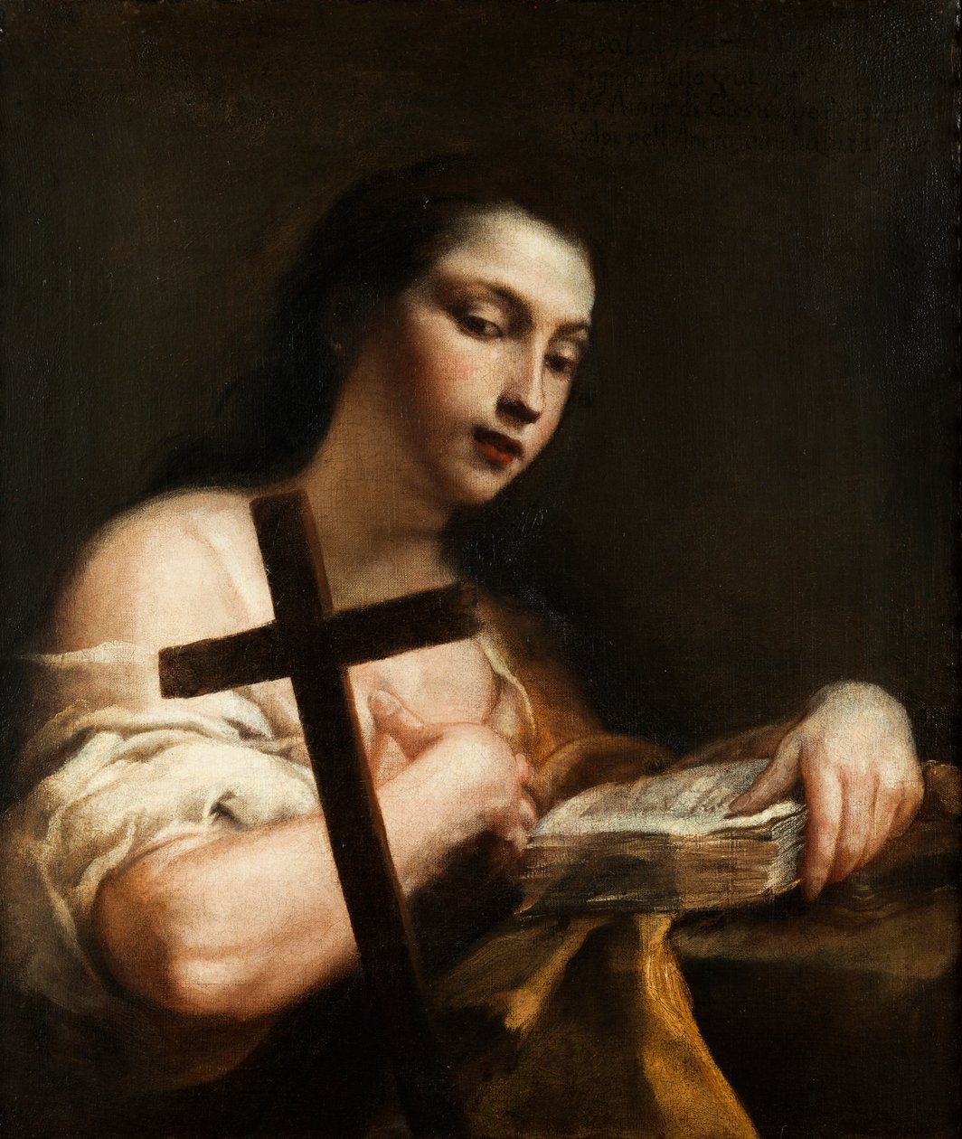Heilige Maria Magdalena als Heilige Rosalie door Giuseppe Maria Crespi