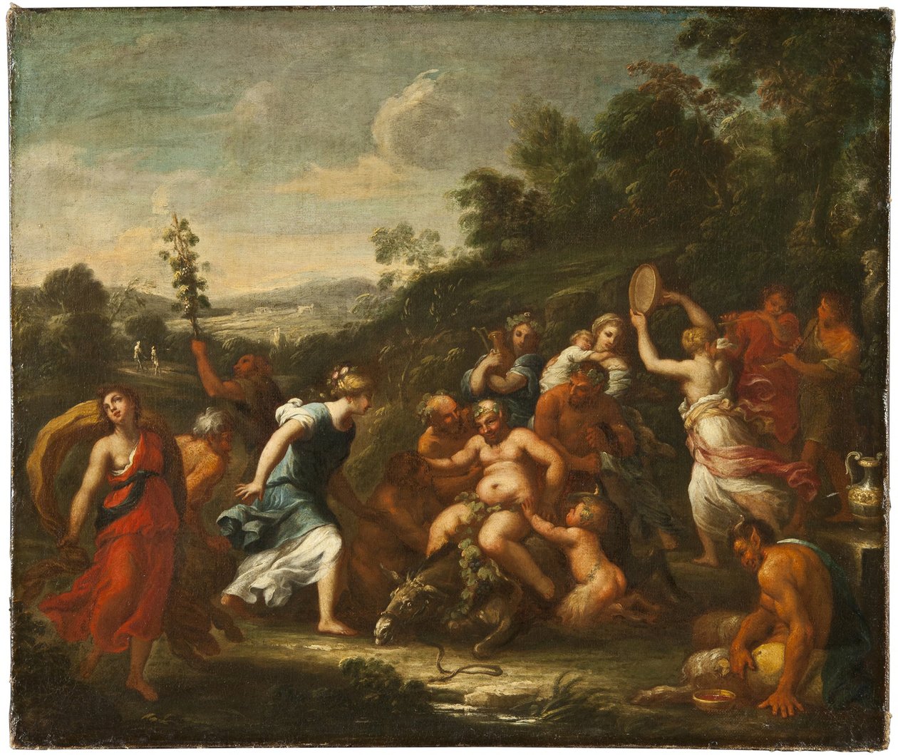 Der Triumph des Silenus door Giuseppe Maria Crespi