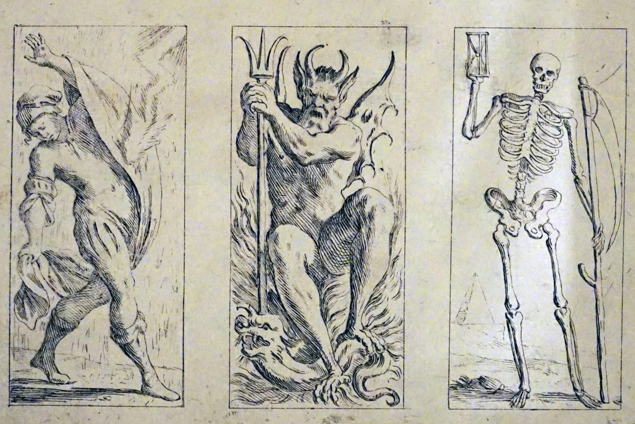 17e Eeuwse tarotkaarten door Giuseppe Maria Mitelli door Giuseppe Maria Mitelli