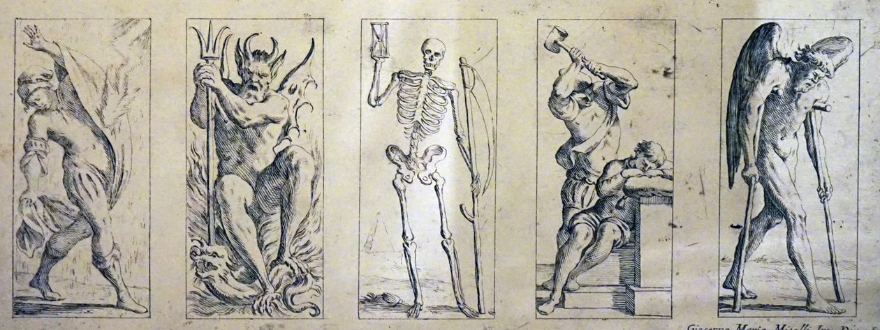 17e-eeuwse tarotkaarten door Giuseppe Maria Mitelli