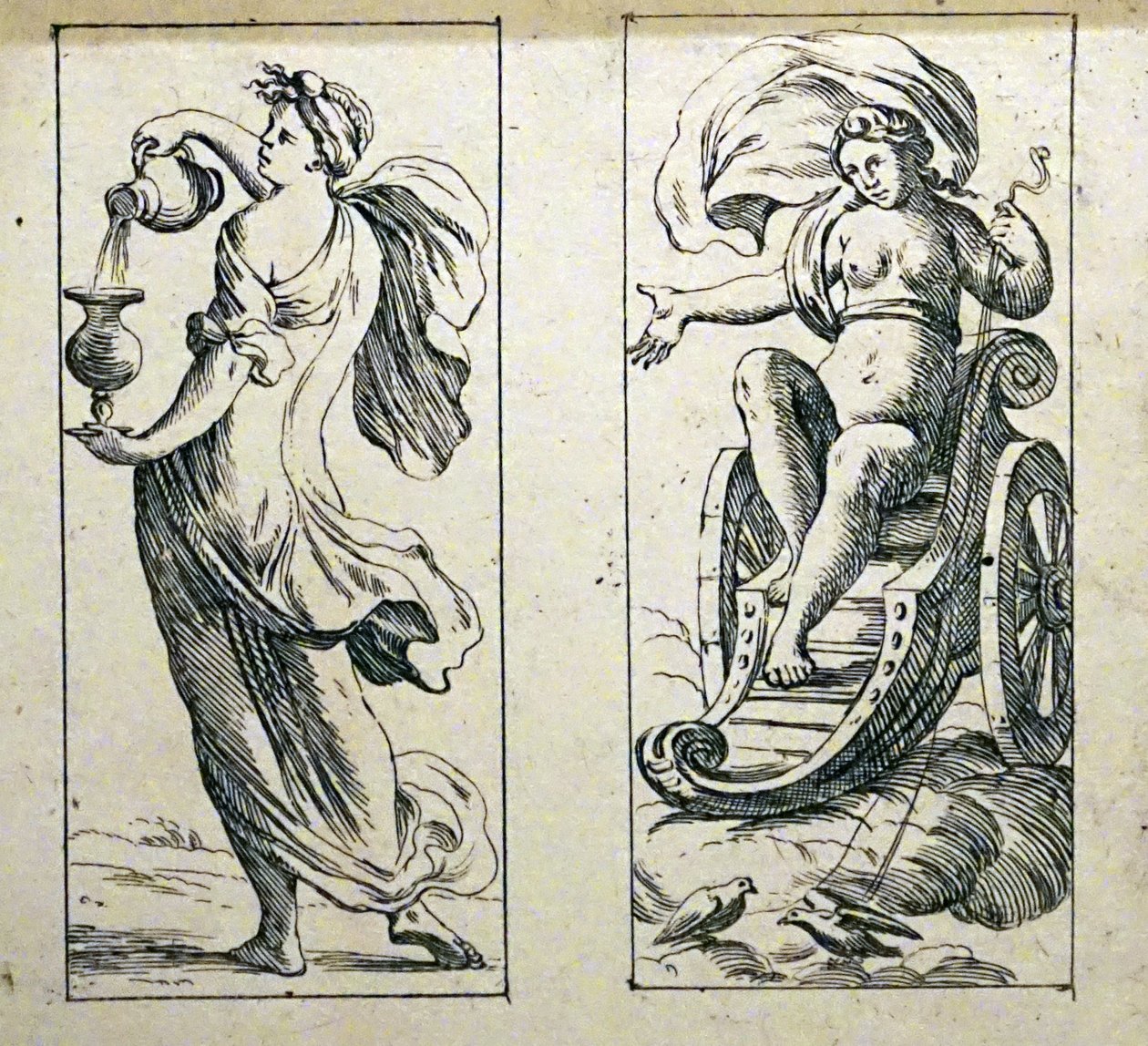 17e-eeuwse tarotkaarten door Giuseppe Maria Mitelli