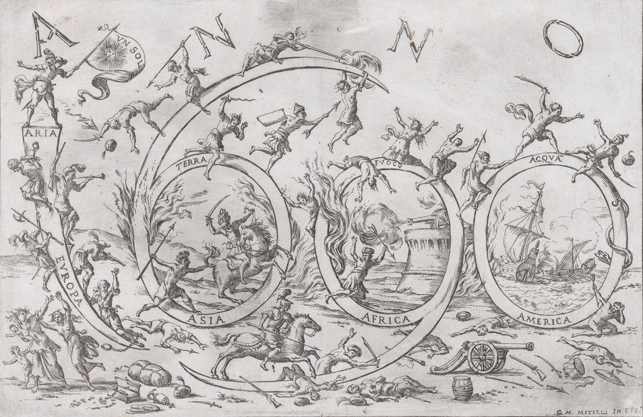 Anno 1690 door Giuseppe Maria Mitelli