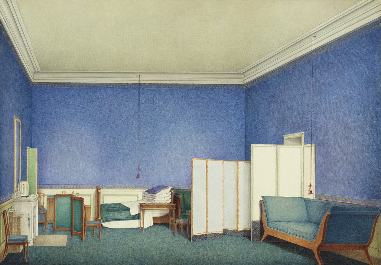 Slaapkamer van generaal graaf Adam Albert von Neipperg door Giuseppe Naudin