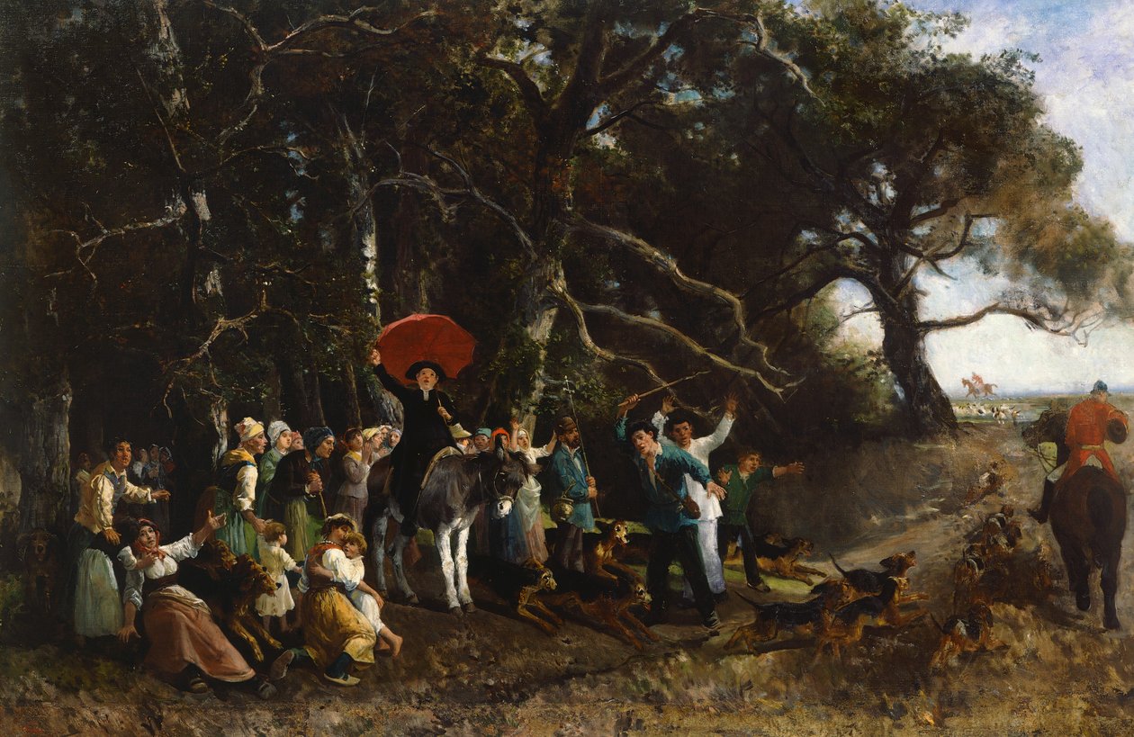 Onderbroken preek door Giuseppe Palizzi
