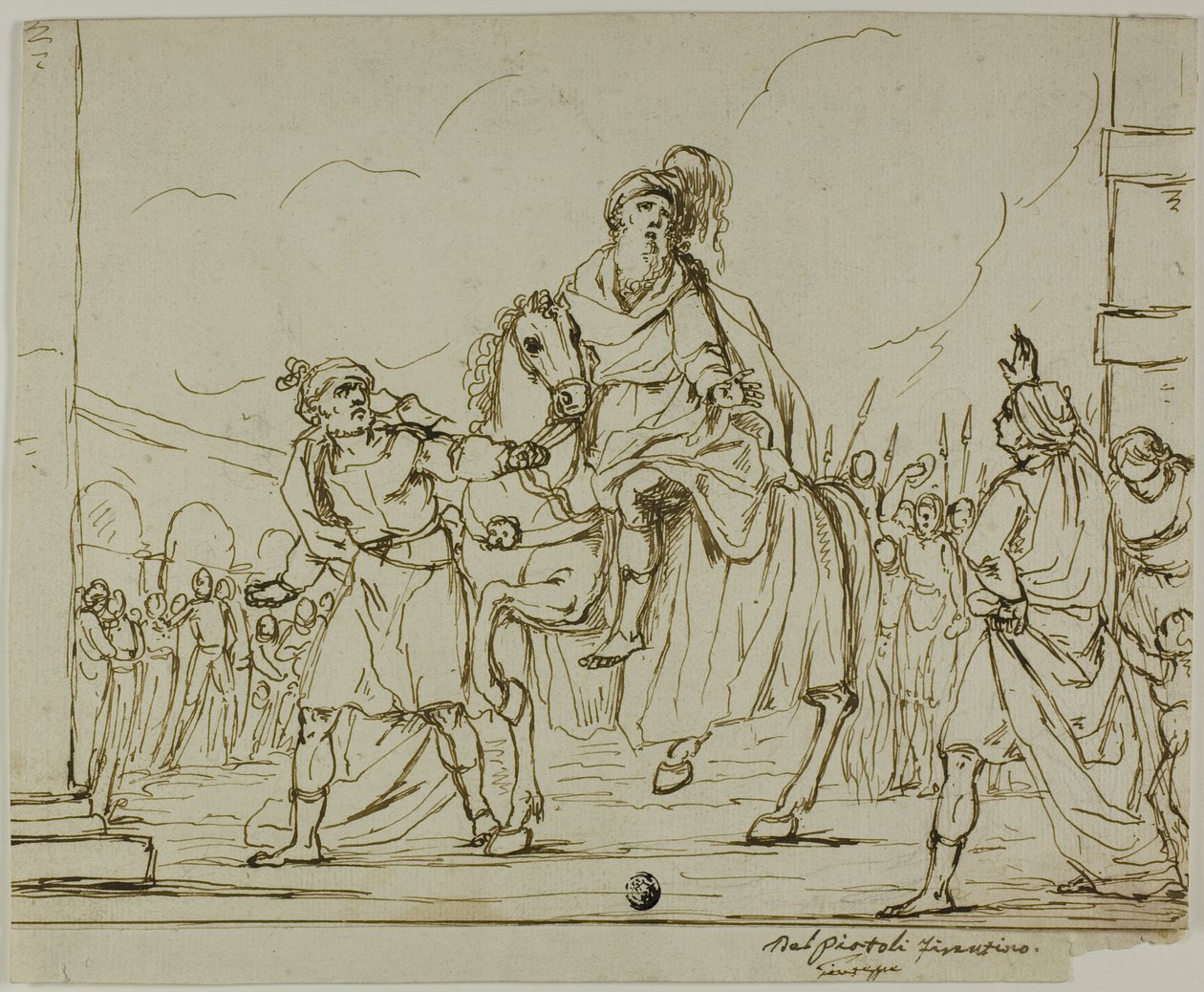 De triomf van Mordechai door Giuseppe Piattoli