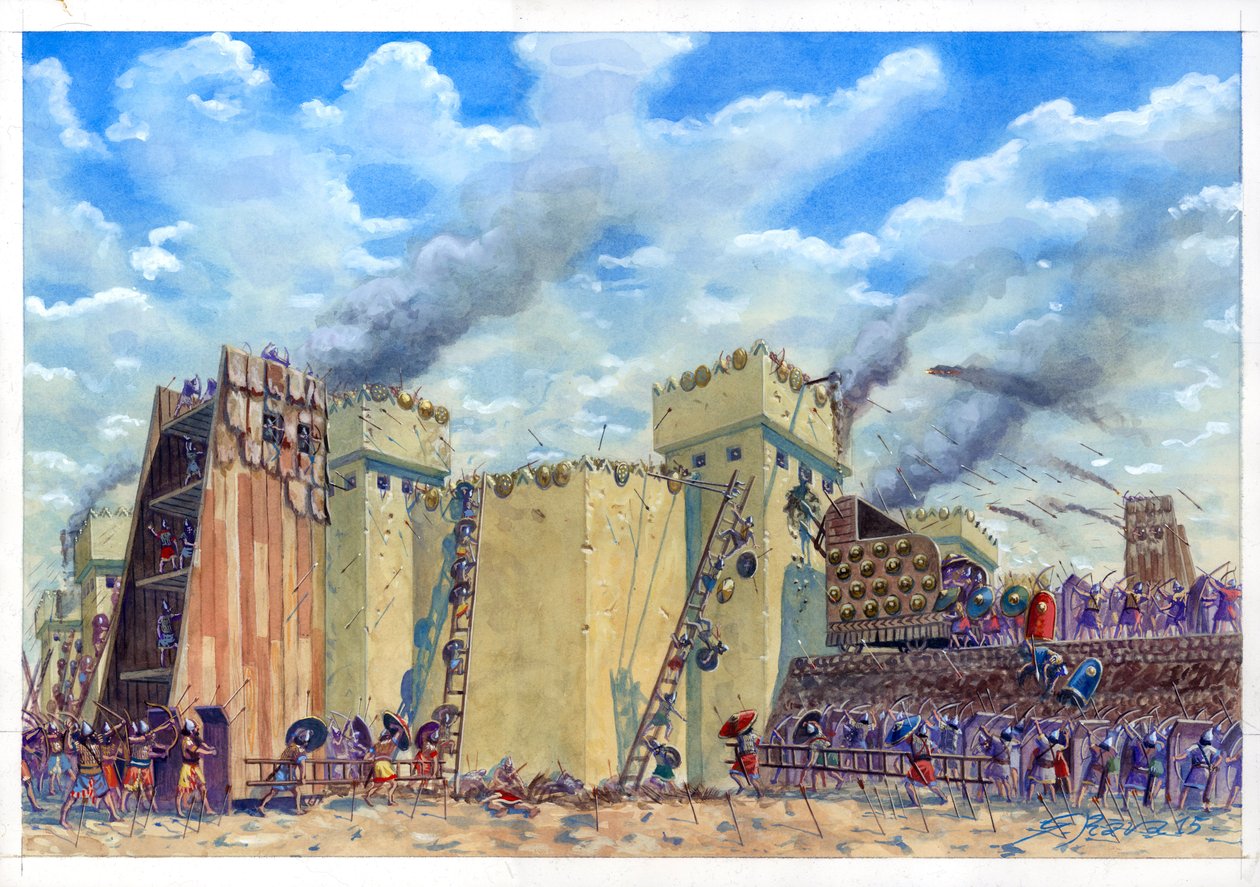 Belegering van Tel Lachish door Giuseppe Rava
