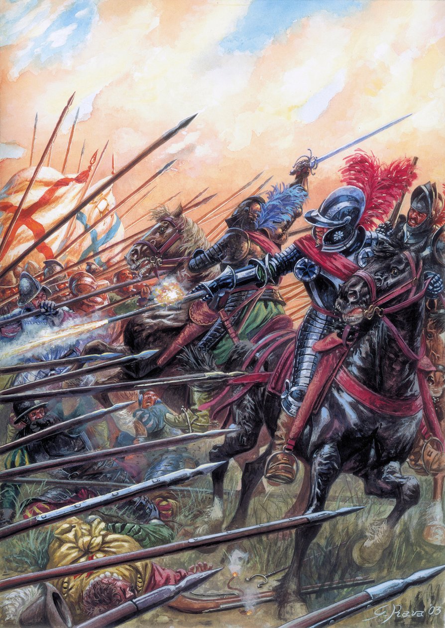 Godsdienstoorlogen: De Slag bij Ivry op 14/03/1590 door Giuseppe Rava