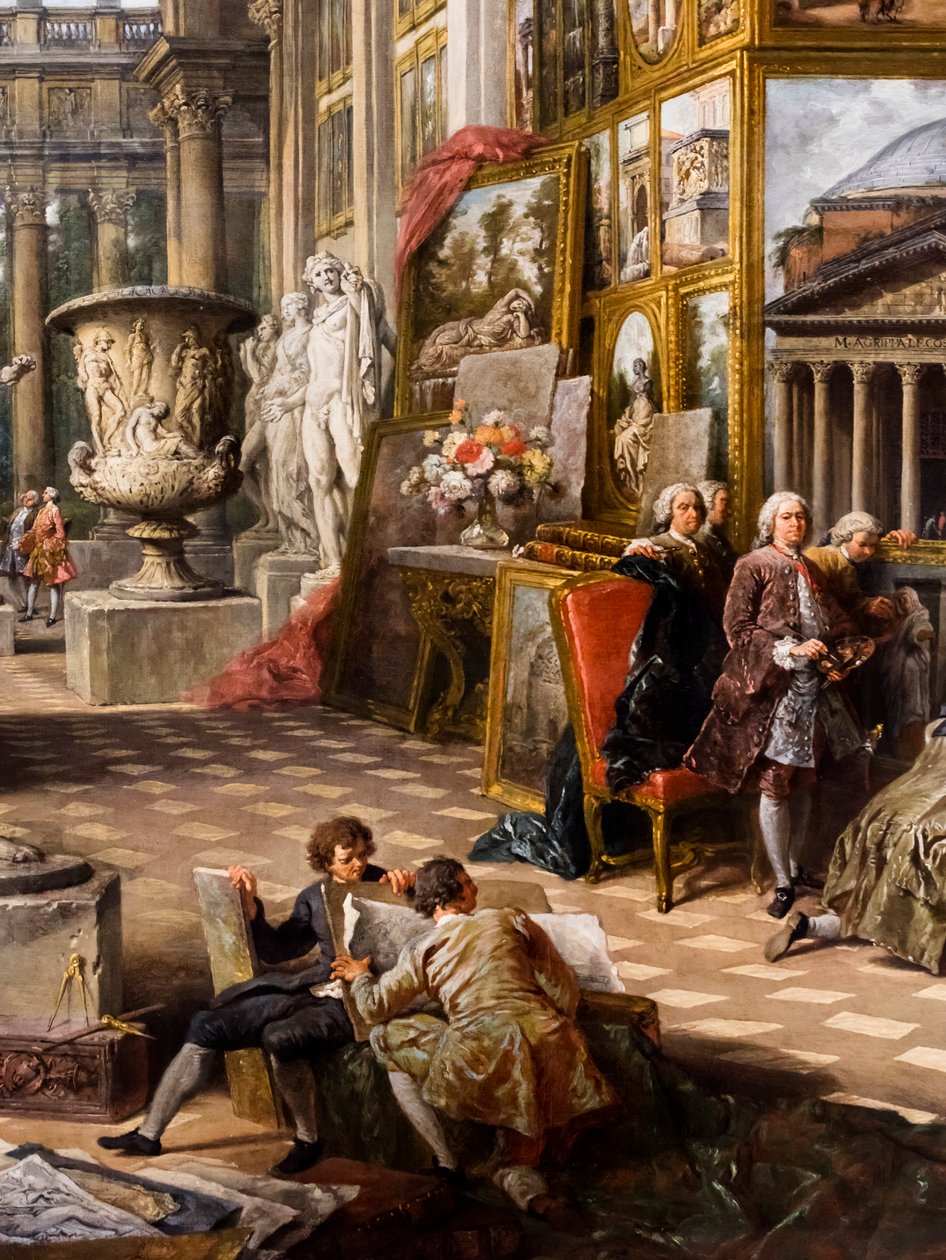 Het oude Rome, circa 1754/57 (Olieverf op doek) door Giuseppe & Salvi Nicola (1697-1751) Pannini