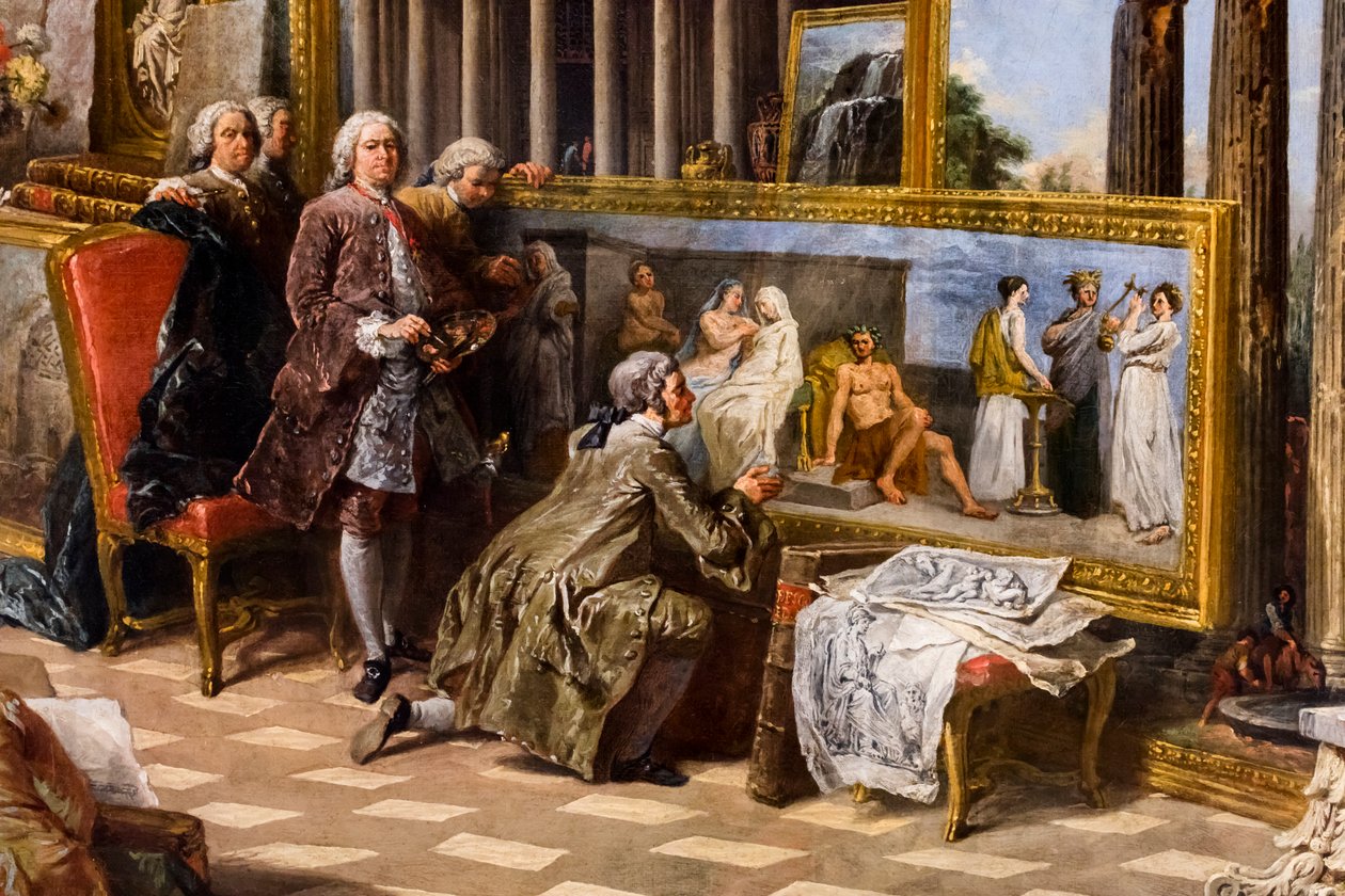 Het oude Rome, circa 1754/57 (Olieverf op doek) door Giuseppe & Salvi Nicola (1697-1751) Pannini
