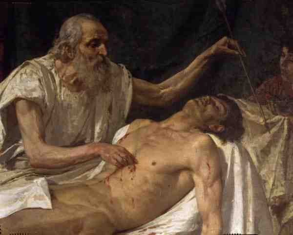 St. Sebastian (detail) door Giuseppe Sciuti