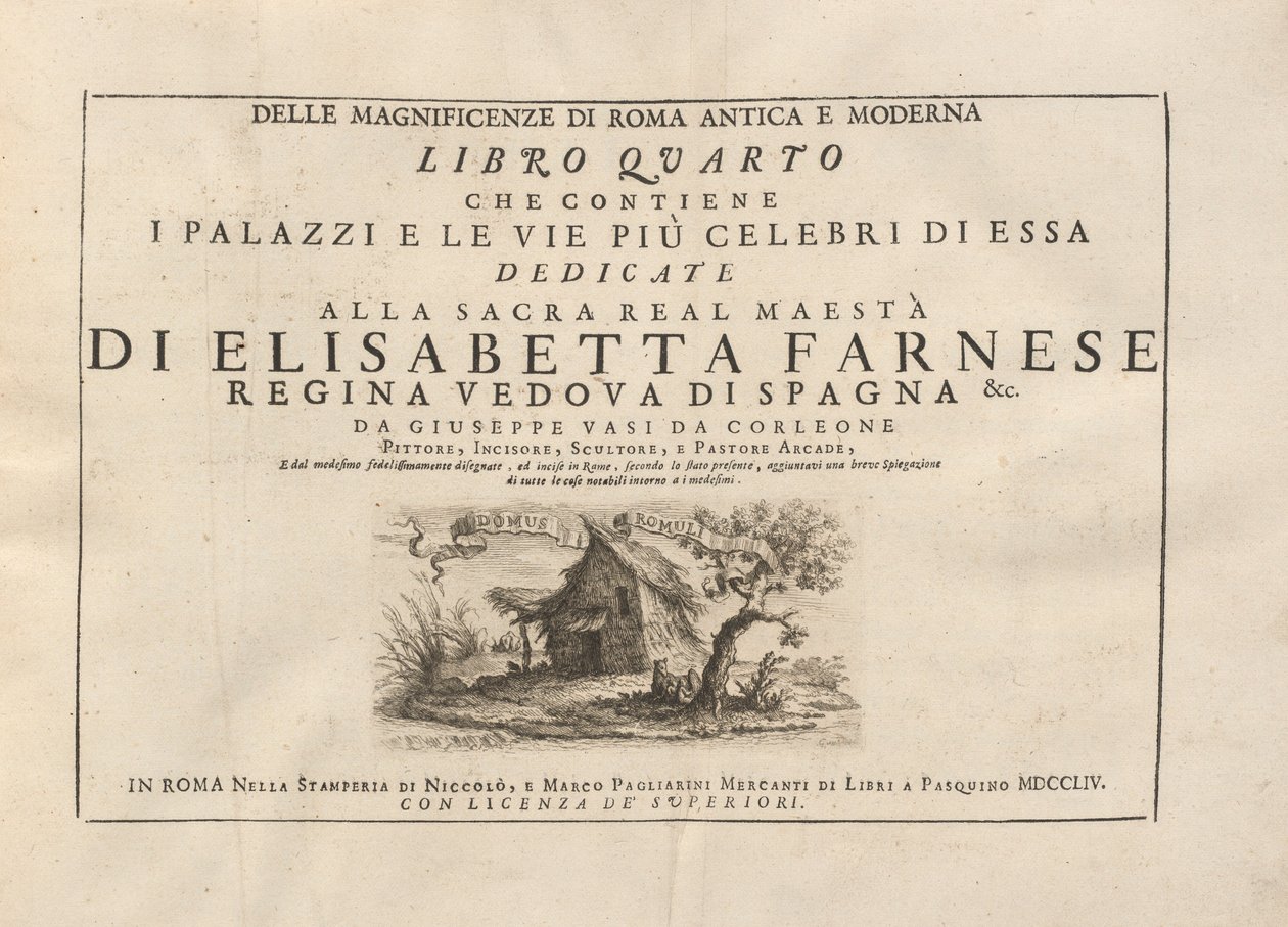 Delle Magnificenze di Roma Antica e Moderna (deel 2) door Giuseppe Vasi