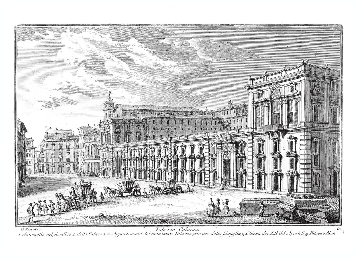 Verzameling van de mooiste antieke en moderne gezichten van Rome... door Giuseppe Vasi