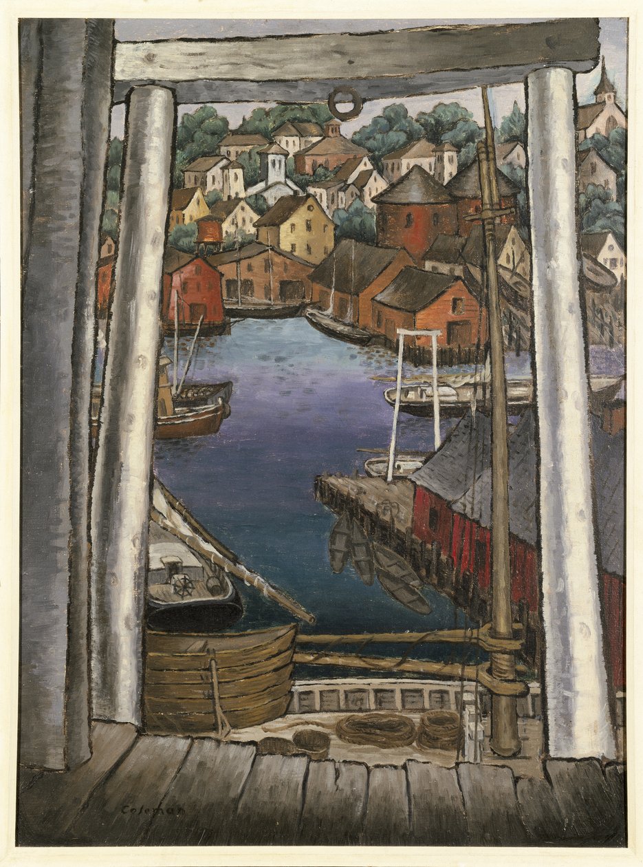 Haven van Gloucester, ca. 1925 door Glenn O Coleman