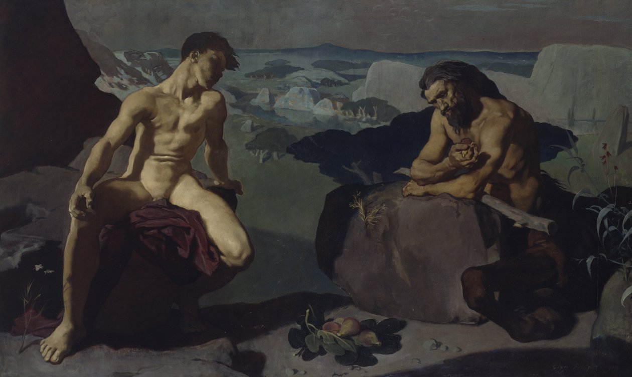 Melampus en de Centaur door Glyn Warren Philpot