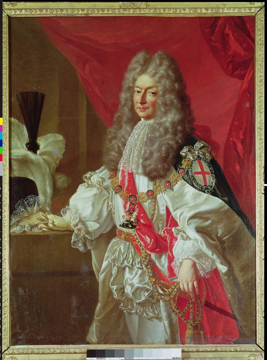 Antoine-Nomper de Caumont (1633-1723) Hertog van Lauzun, naar een schilderij van Peter Lely (1618-80) door Godfrey Kneller