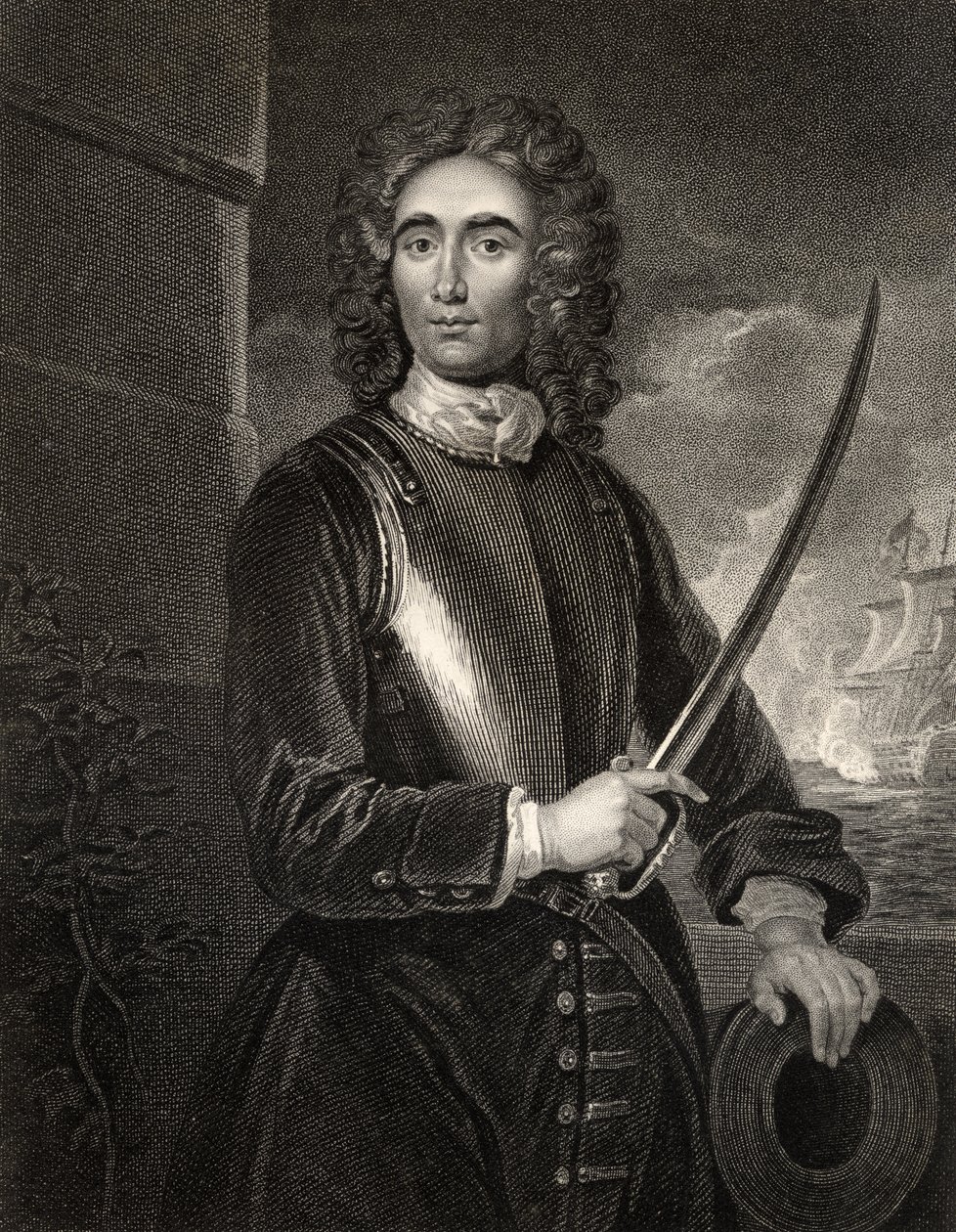John Benbow, gegraveerd door W.T. Mote, uit 