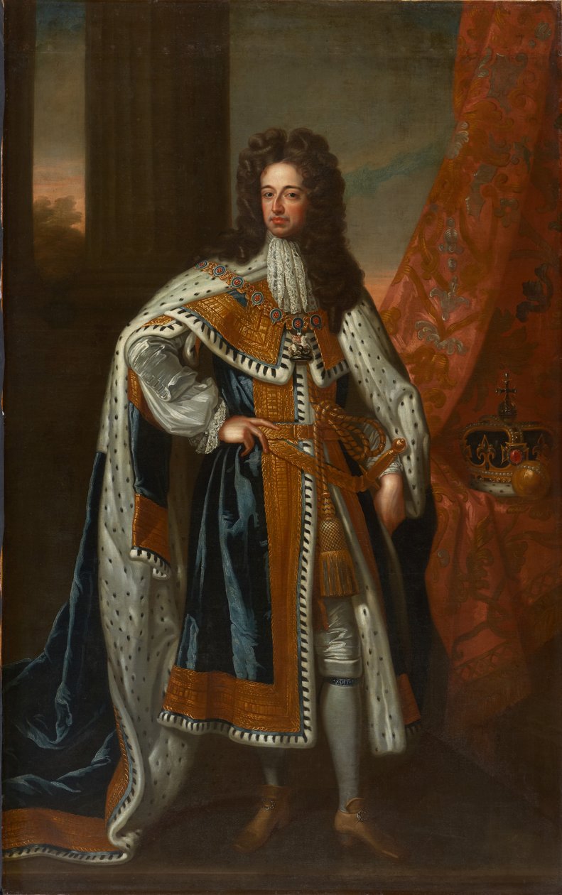 Staatsportret van Koning Willem III door Godfrey (studio of) Kneller