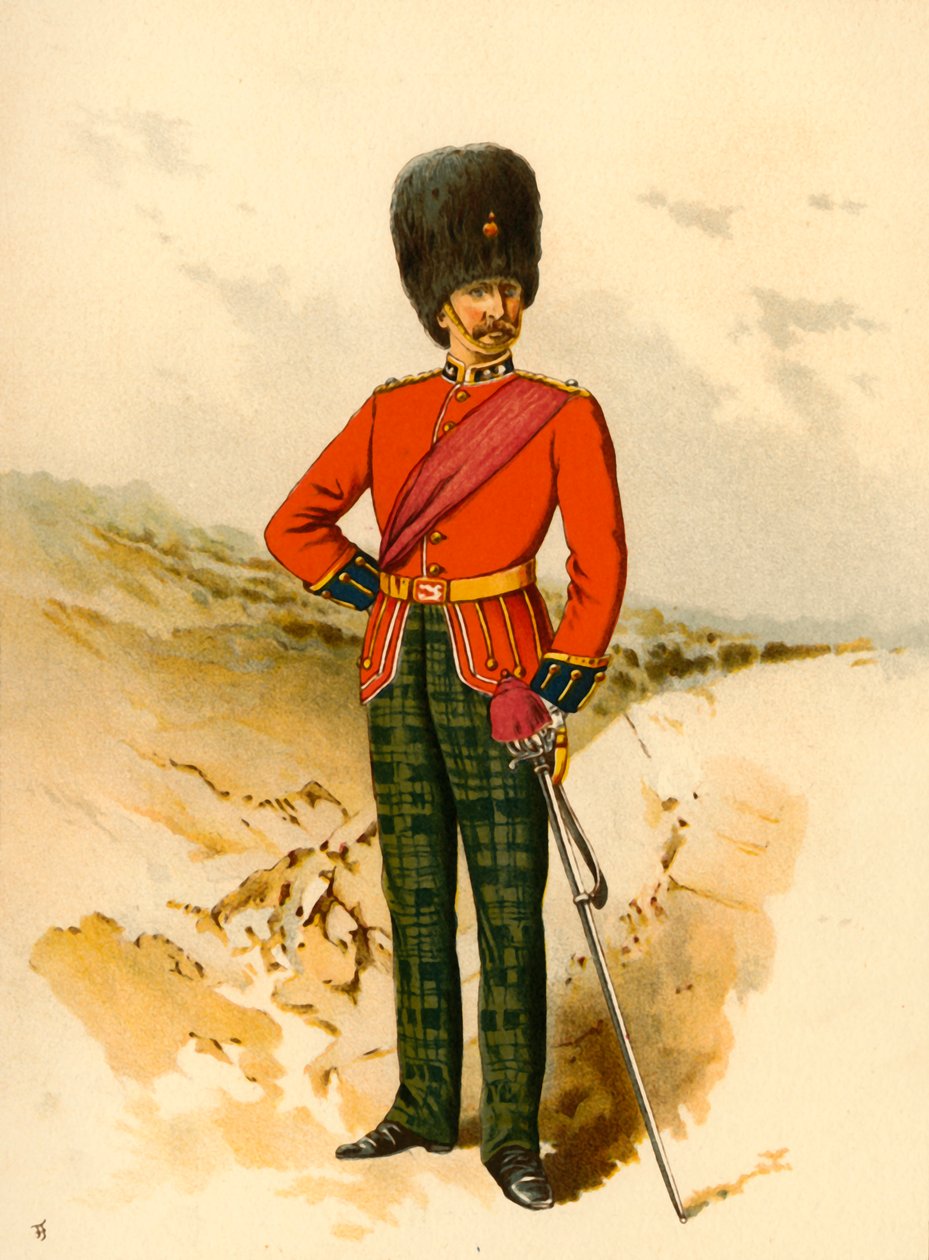 De 21e - Royal Scots Fusiliers, 1890 door Godfrey Douglas Giles