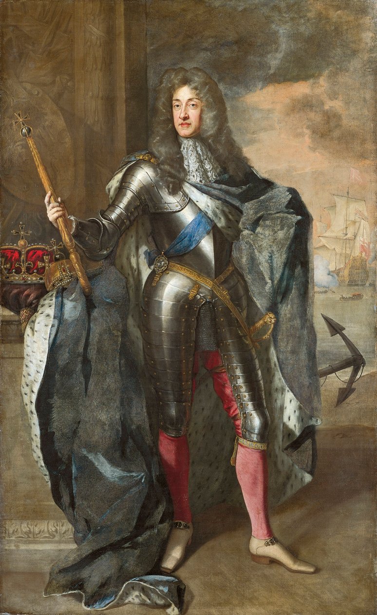 VK, Engeland, Londen, Portret van Koning George I van Groot-Brittannië (1660-1727) door Godfrey Kneller
