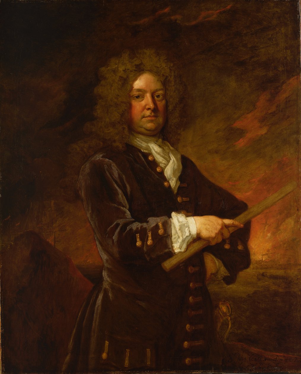 Vice-admiraal Sir John Leake (1656-1720) door Godfrey Kneller