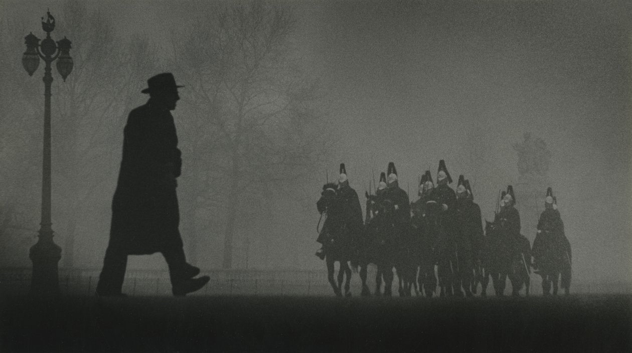 Paardenwachten in St. James Park, Londen door Godfrey Macdominic