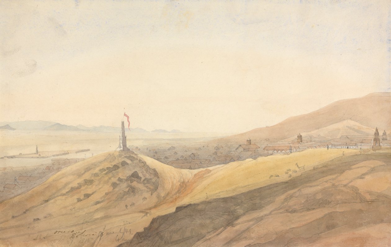 Oruro, Bolivia door Godfrey Thomas Vigne
