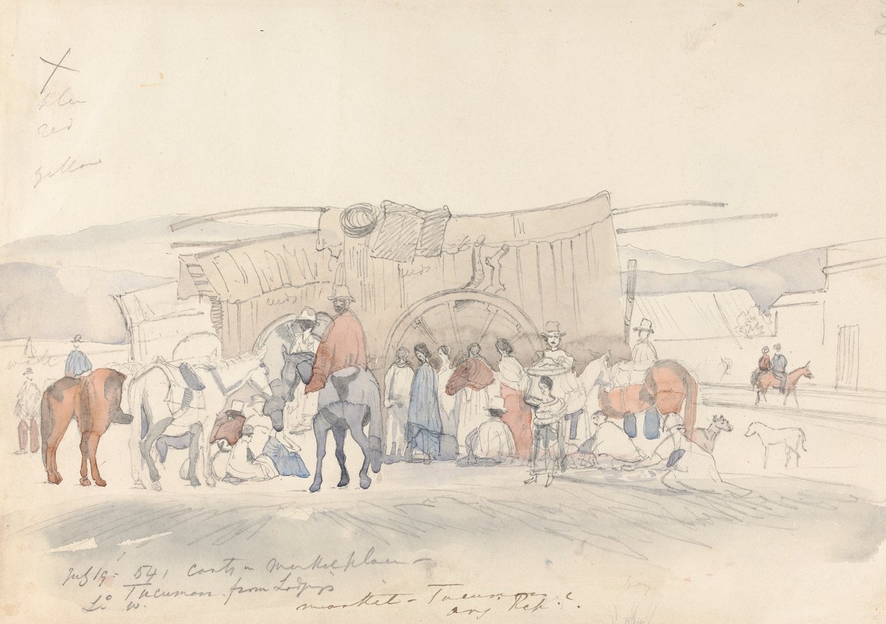 Tucumán, Argentinië door Godfrey Thomas Vigne