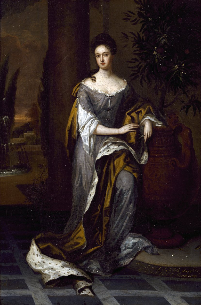Portret van een Dame door Godfrey studio of Kneller