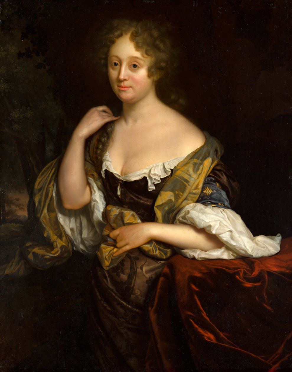 Portret van Isabella Agneta Deutz (1658-1694/96) door Godfried Schalcken