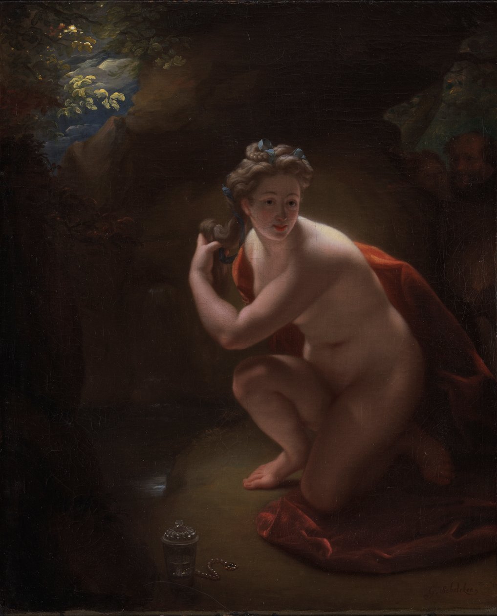 Susanna en de ouderlingen door Godfried Schalcken