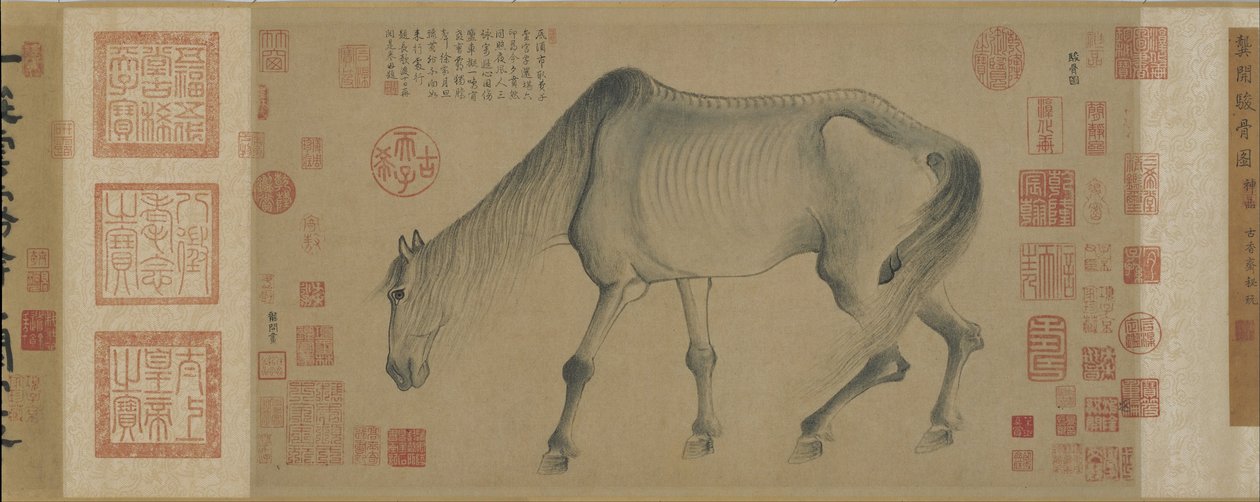Jun Gu een edel paard door Gong Kai