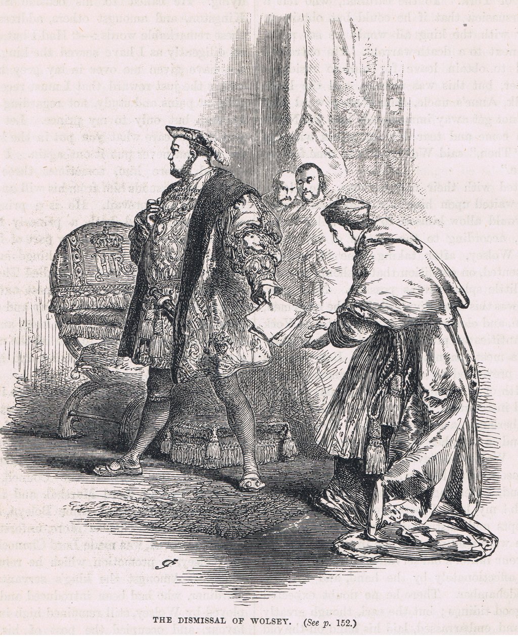 Het ontslag van Wolsey 1530 door Gordon Frederick Browne